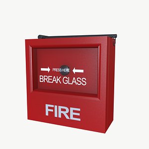 3D Fire alarm switch model