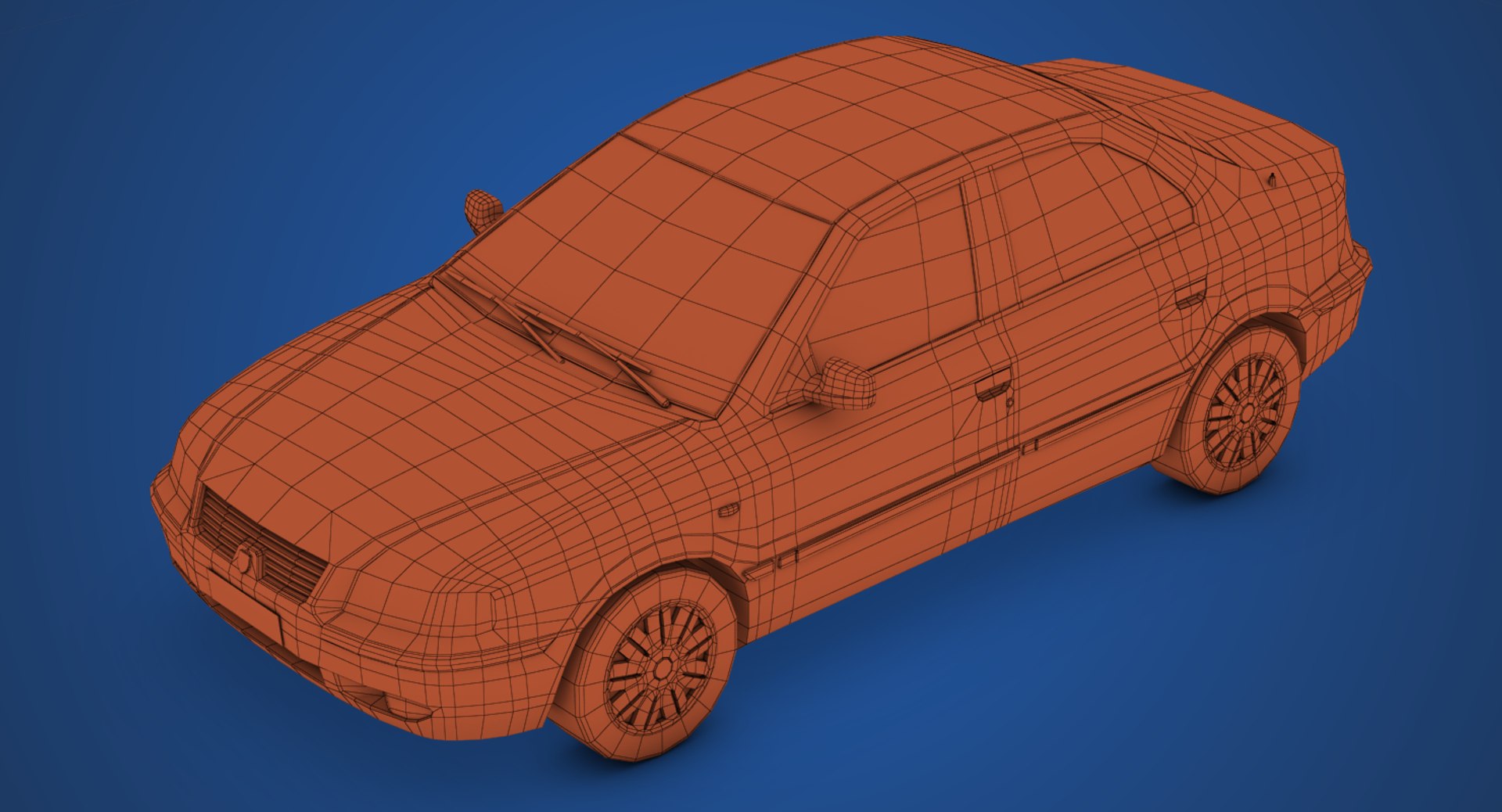 Samand - 6651 Polygons 3d 3ds