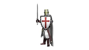 3D Crusader Infantry 4 model