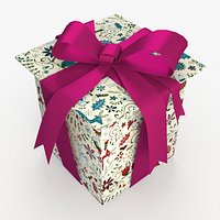 Christmas BOX Closed3 Ribbon art