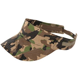 3D Sun visor cap military model