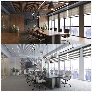 Modern Conference Board Room Interior Bundle