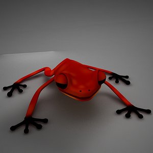 frog biped morph 3d model