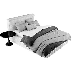 3D comfy-bed-blend-model