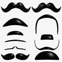 Cartoon Mustache Collection