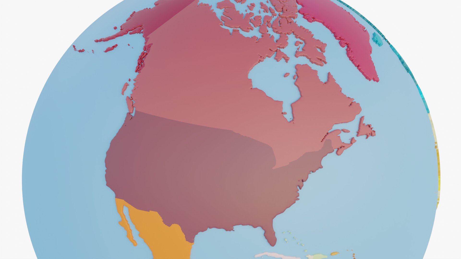 3D Geopolitical World - TurboSquid 1512209