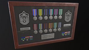 3D police medal board