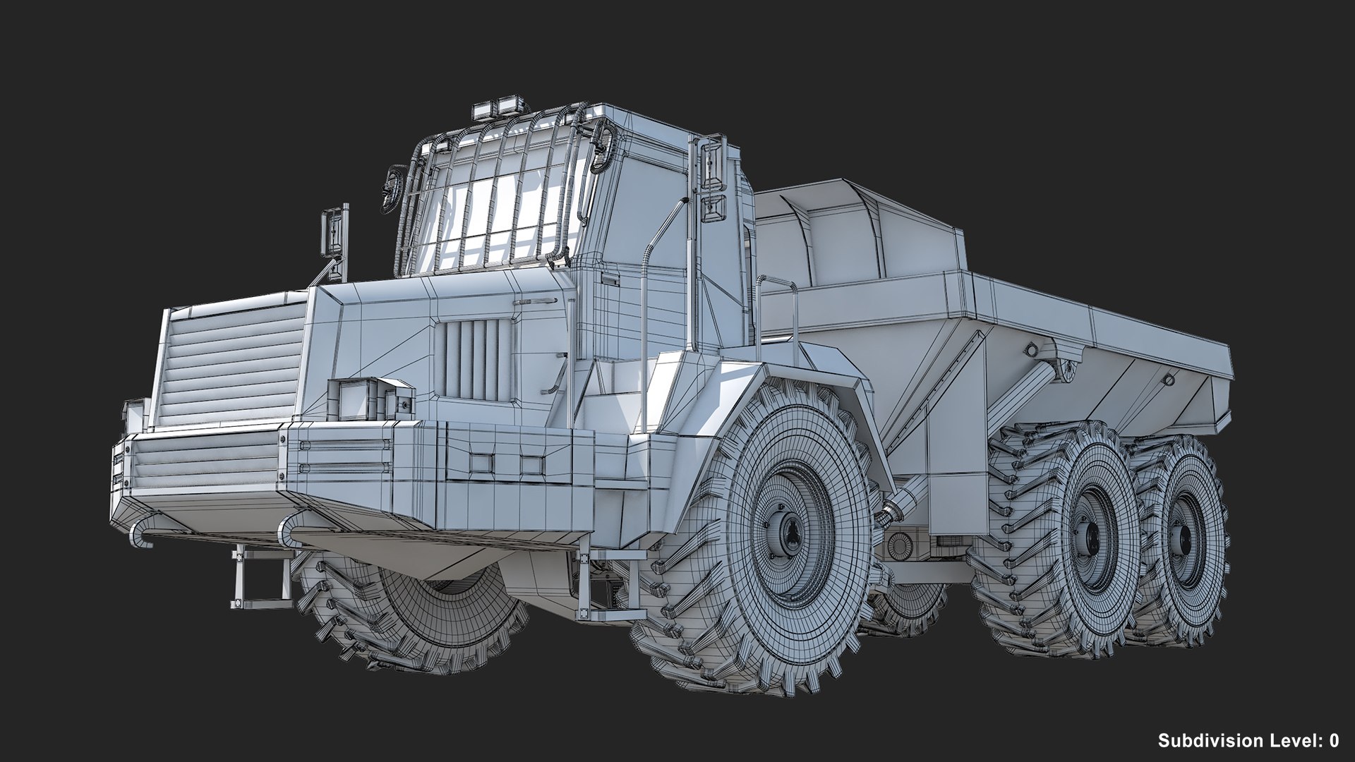 3D Generic Articulated Dump Truck https://p.turbosquid.com/ts-thumb/ZA/kOjiLu/ZD/wire1s0adt/jpg/1743505769/1920x1080/fit_q87/f83c7530cd0e7505291196393c7504269661d0e7/wire1s0adt.jpg