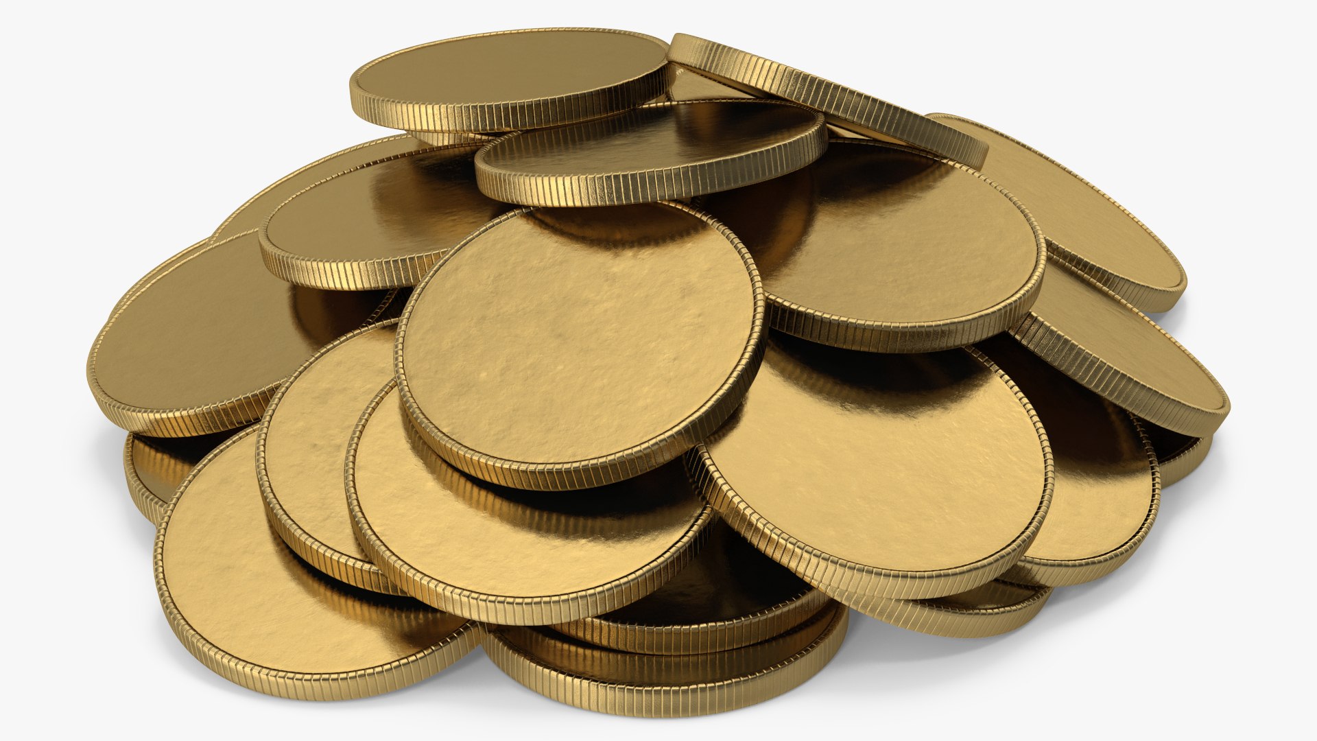 3D Gold Coins model - TurboSquid 1932807