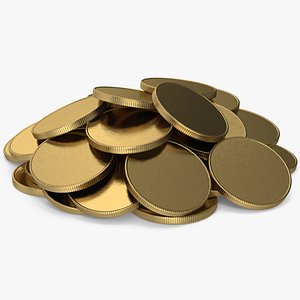3D Gold Coins model