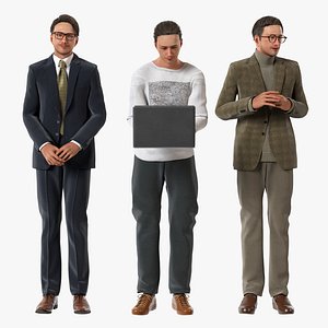 Rigged Modular Character - Asian Man 3D model - MU2 - Blender UE5 C4D