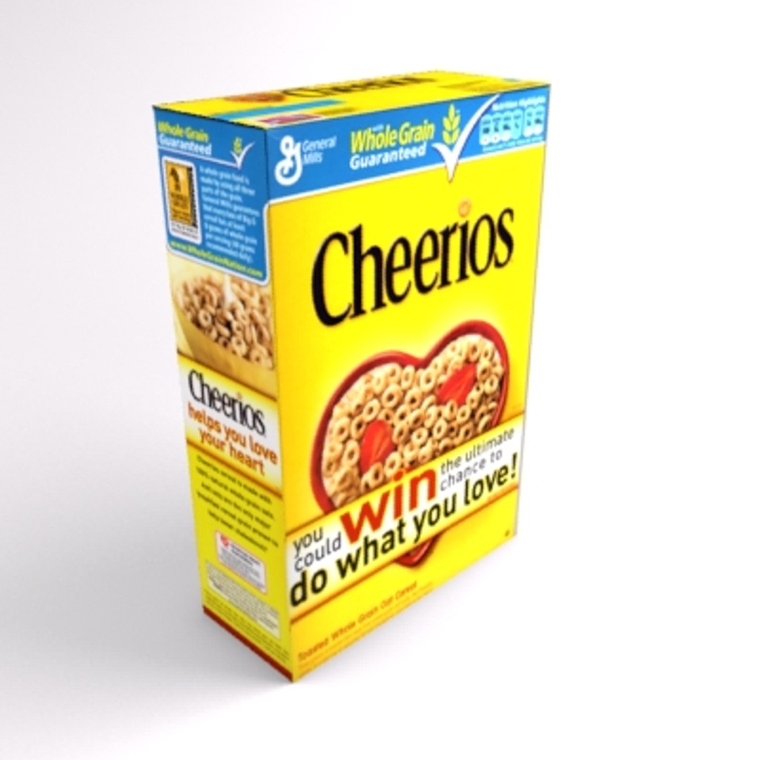 3d Cereal Box