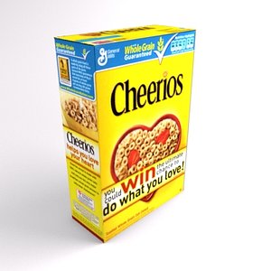 3d cereal box