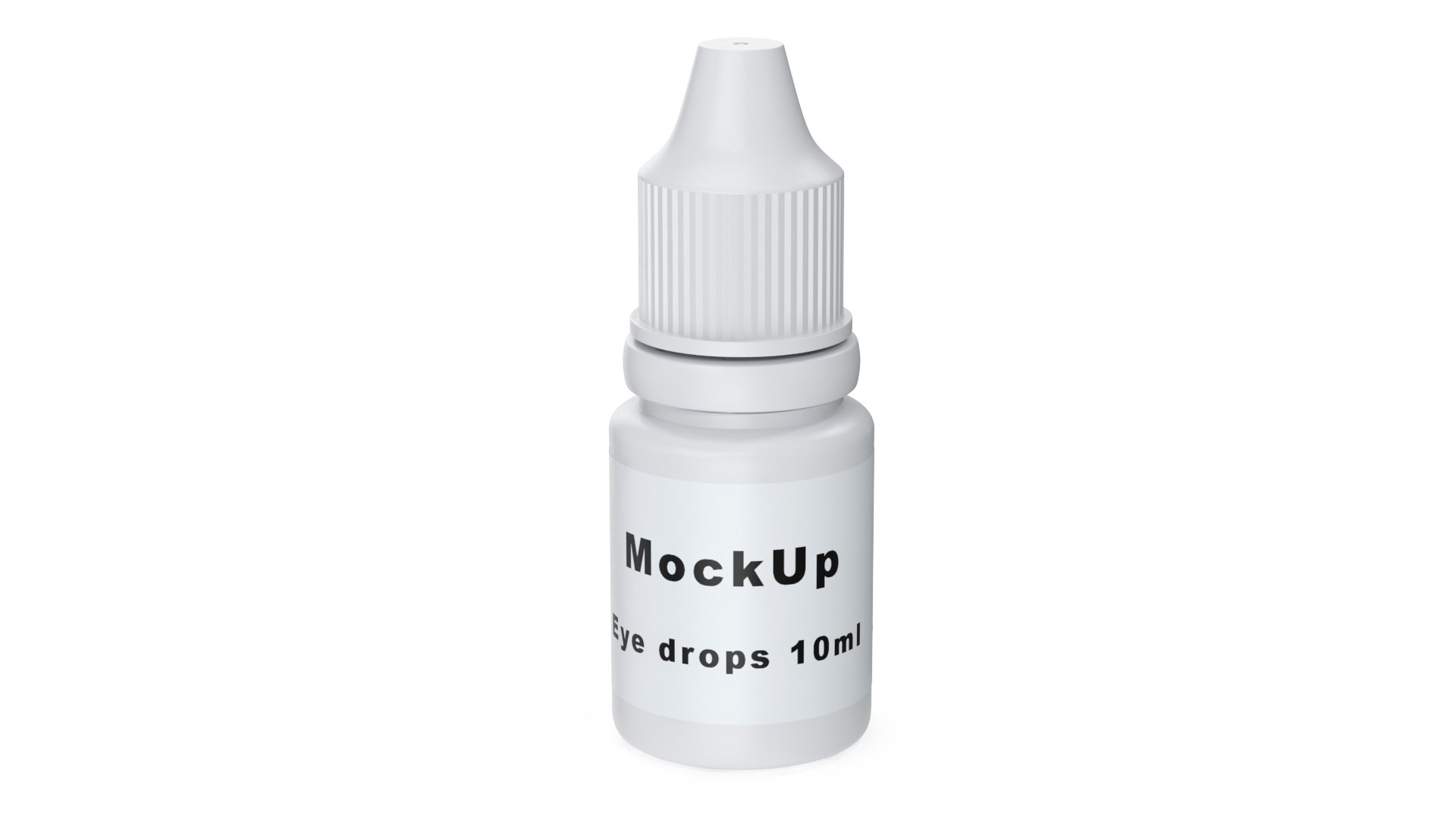 Plastic Dropping Bottle 10ml Mockup 3D model preview