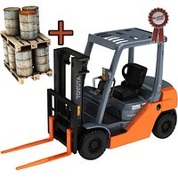 Toyota Forklift and Palette