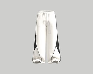 Mens Jogger with piping and cut and sew color block