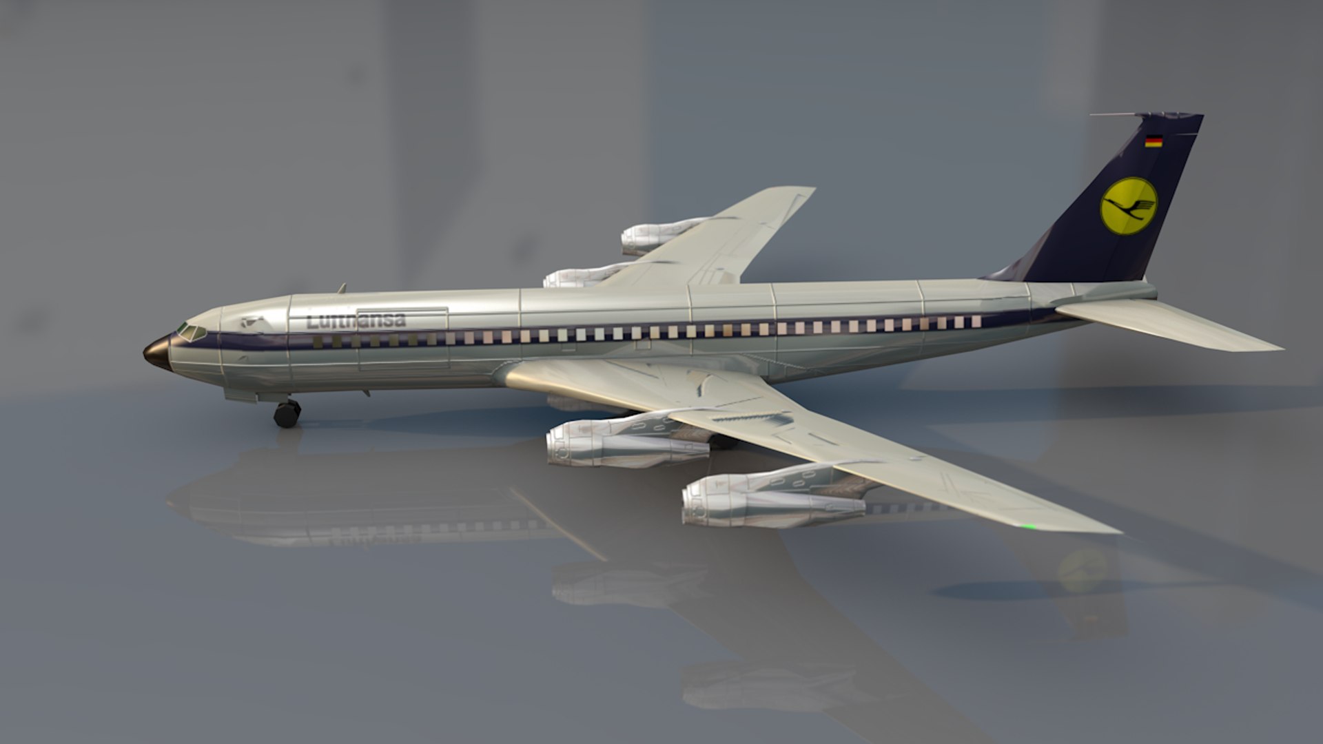B707 Commercial Aircraft 3D Model - TurboSquid 1478426