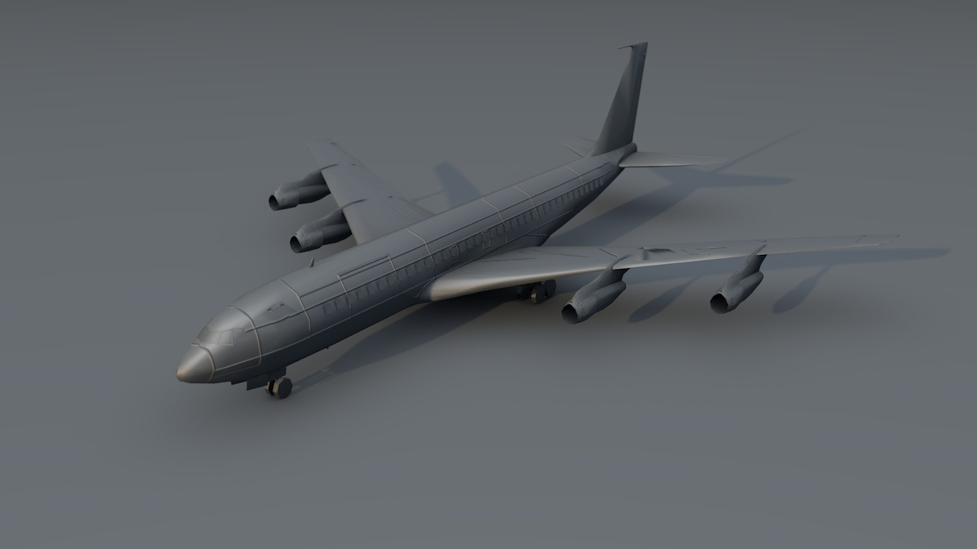 B707 Commercial Aircraft 3D Model - TurboSquid 1478426