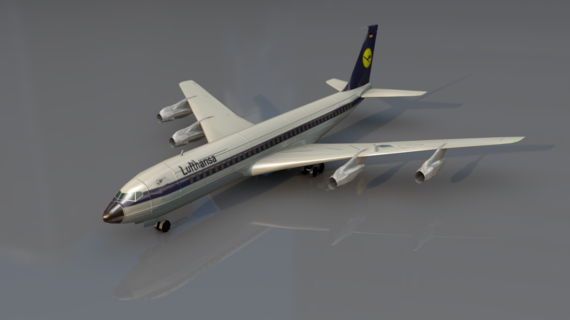 B707 Commercial Aircraft 3D Model - TurboSquid 1478426