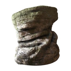 3d rock pillar