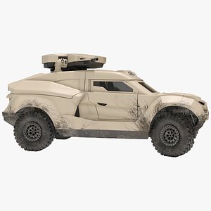 Cockerill I-X Armored Car Dirty Rigged for Maya