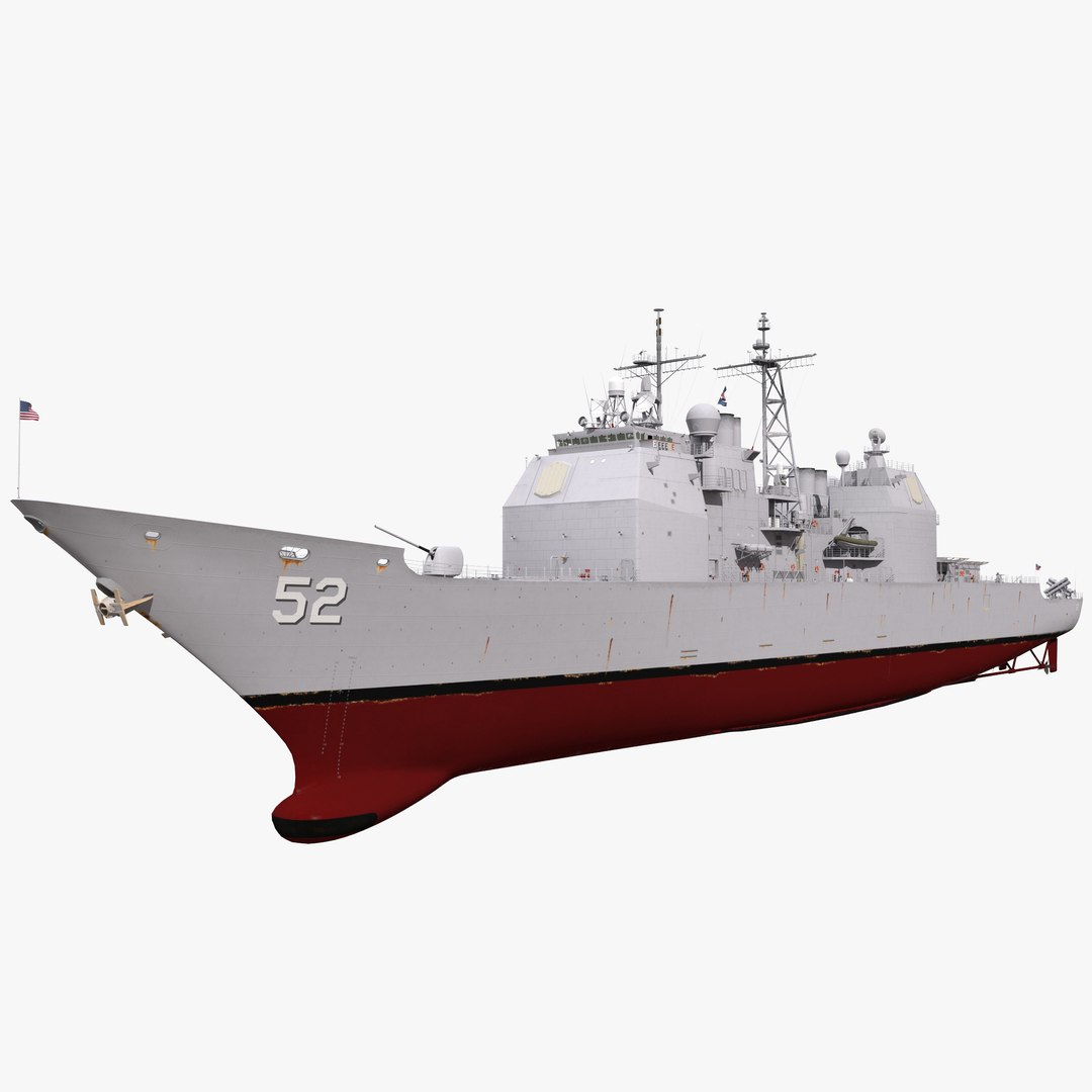 USS Bunker Hill CG-52 3D Model 3D model preview