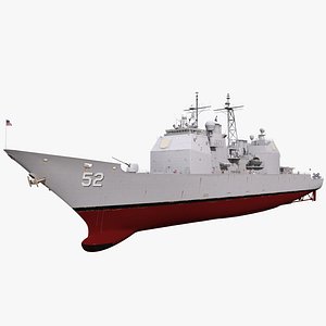 USS Bunker Hill CG-52 3D Model