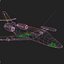 aircraft aerospatiale sn 601 3d model