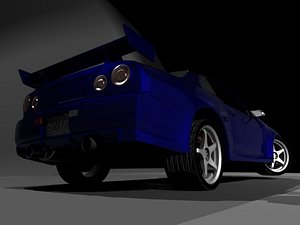 3ds max nissan skyline