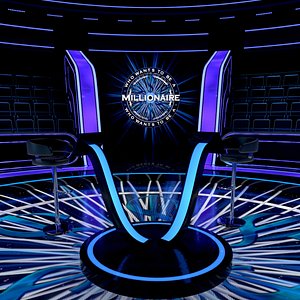 3D Millionaire TV Studio US Modern Set 2 model