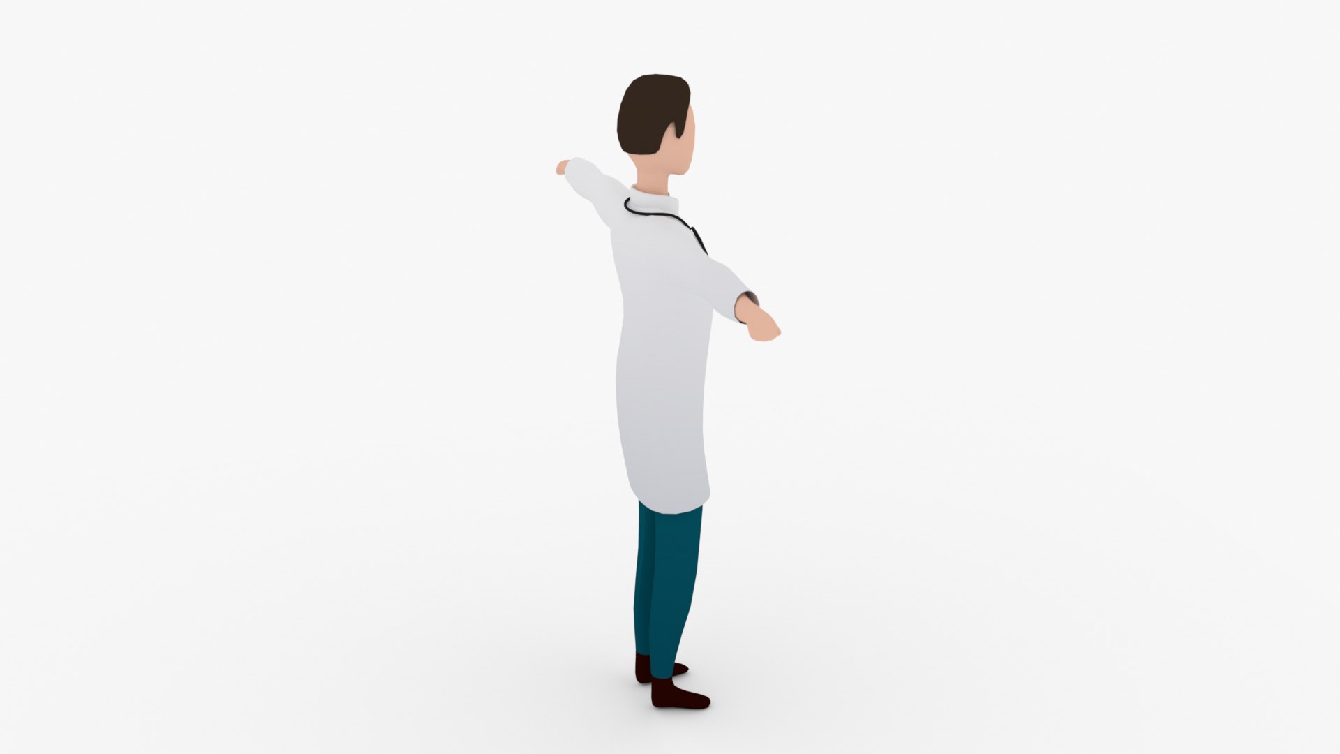 3D Rigged Doctor Modern Motion Graphics Stylised - TurboSquid 1908727