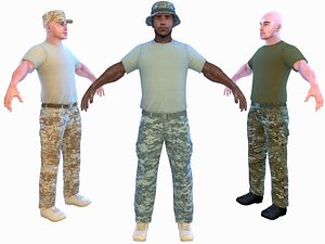 3D soldier 4k model