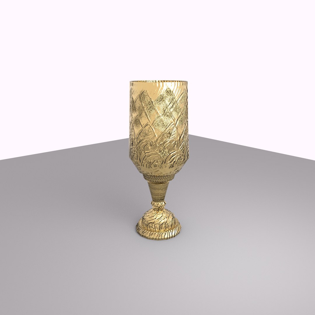 3D gold cup - TurboSquid 1289550