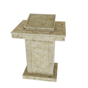 marble tribune 3D model
