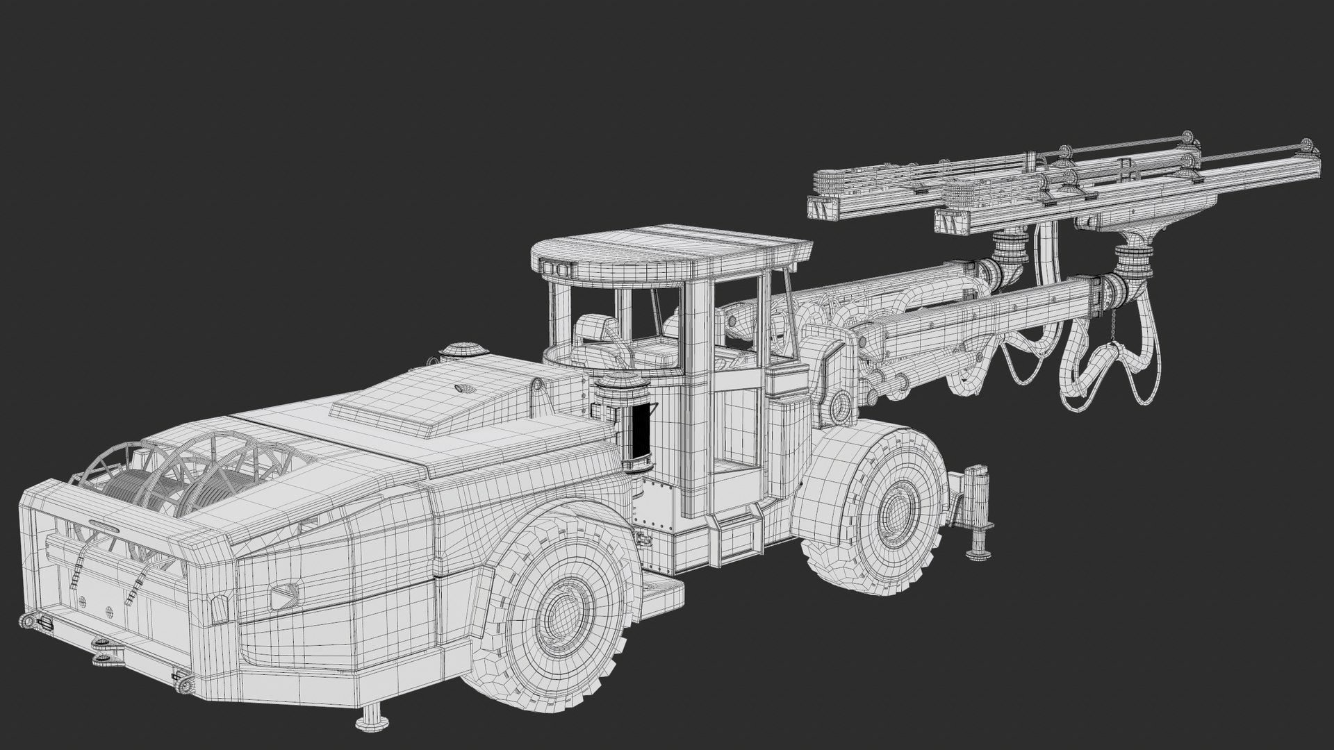Atlas Copco Boomer E2 C Underground Drilling Rig Rigged PBR 3D model https://p.turbosquid.com/ts-thumb/ZB/SjGnRF/Hn/screenshot024/png/1680432398/1920x1080/fit_q87/d4b8231f14ea10d5c9d1bfb2c53f894081d28c3c/screenshot024.jpg