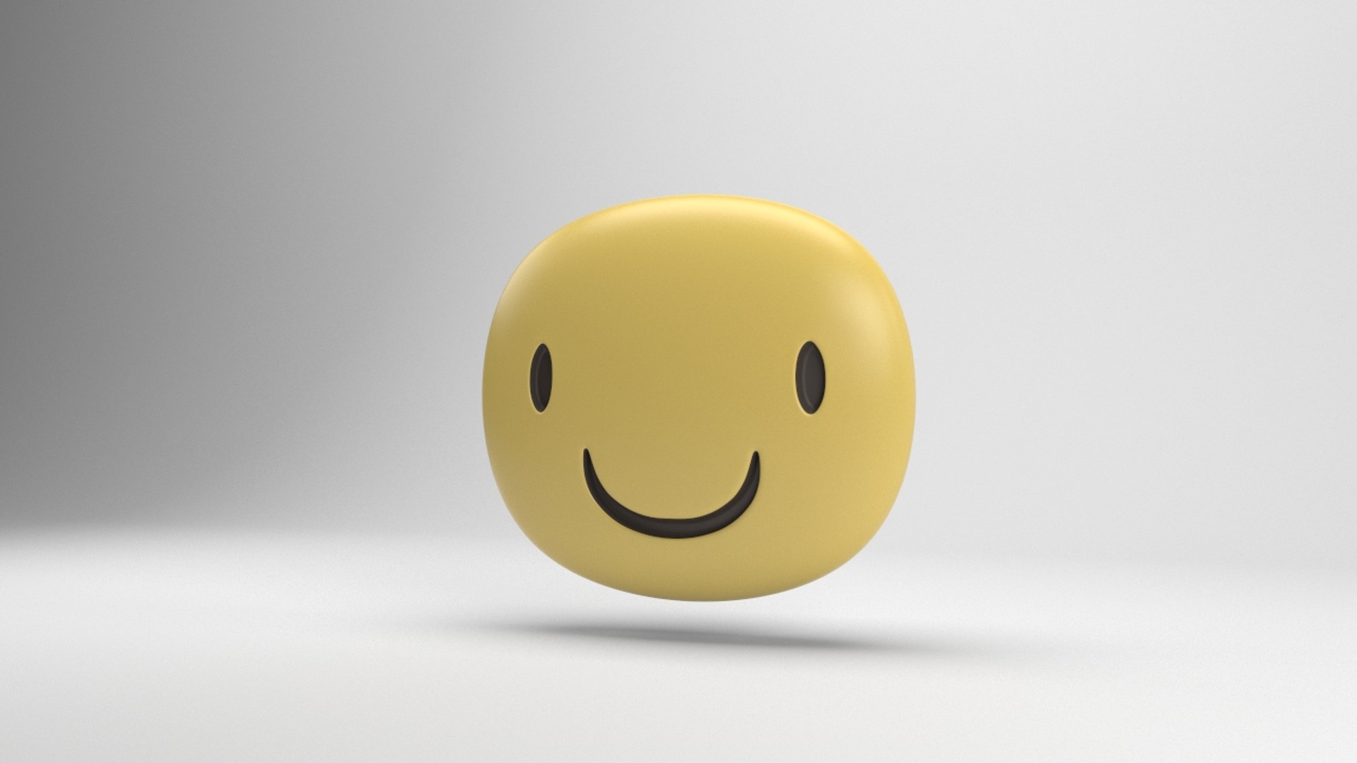 Facebook smiling sticker 3D model - TurboSquid 1293013