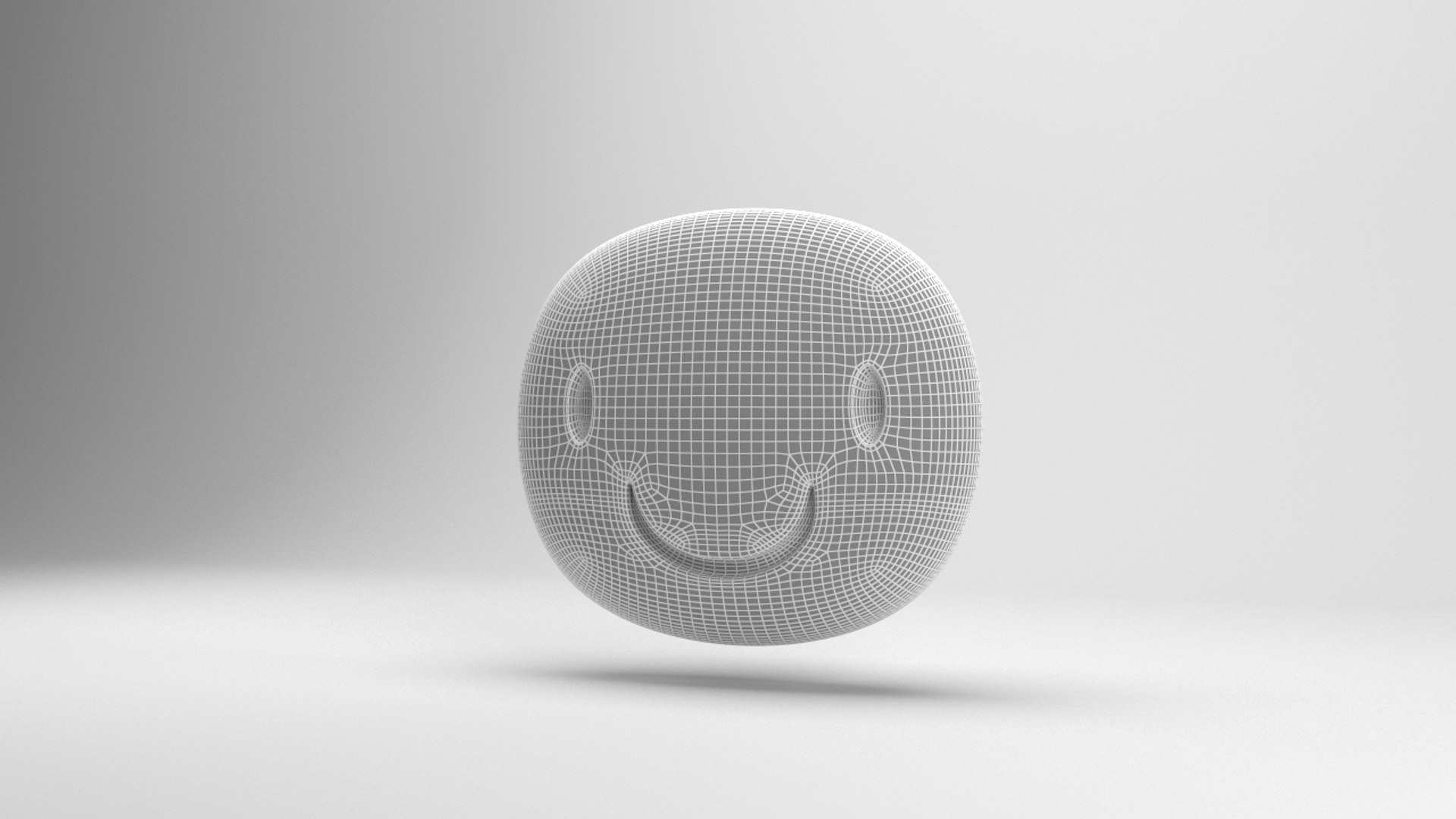 Facebook smiling sticker 3D model - TurboSquid 1293013