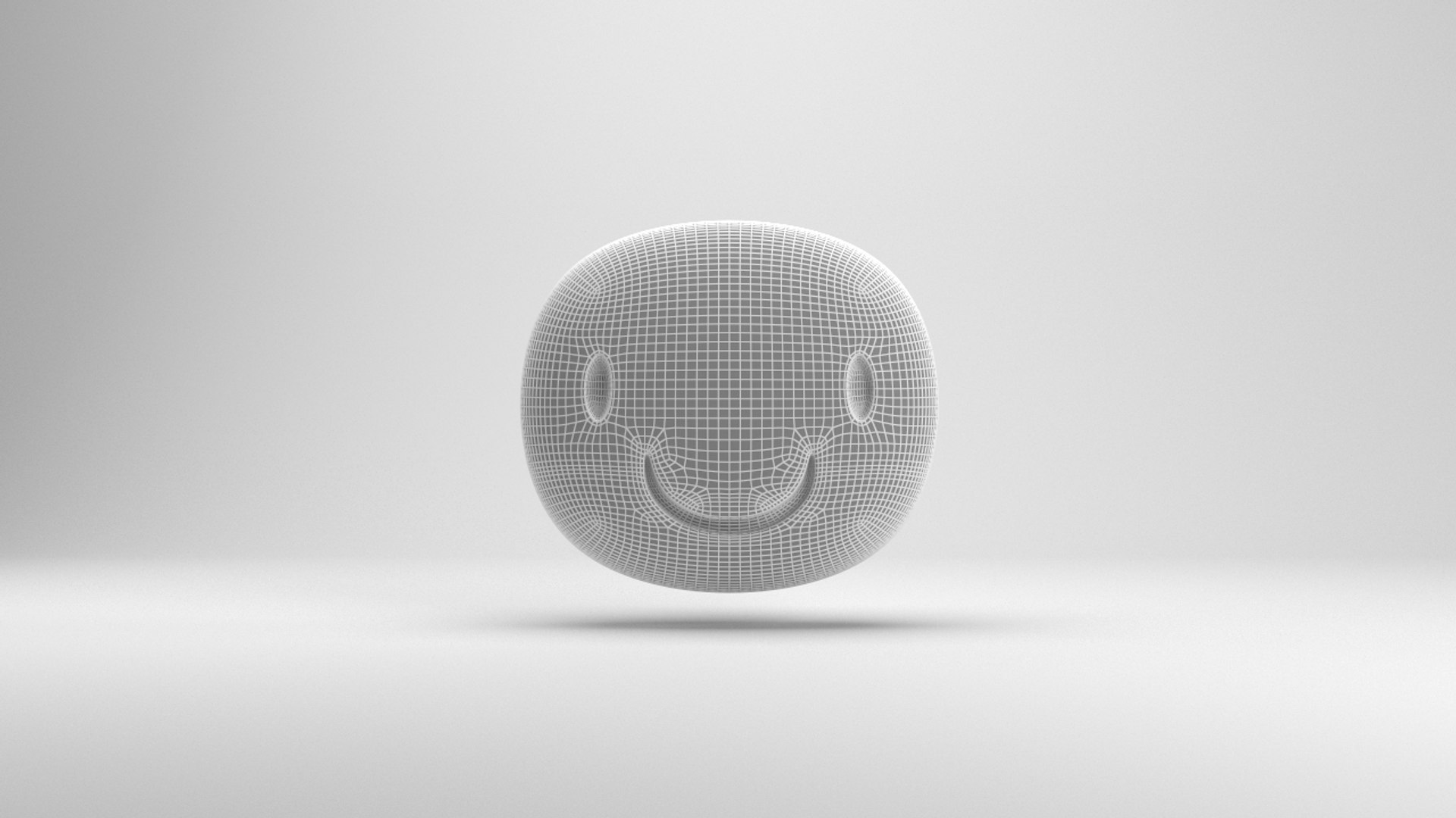 Facebook smiling sticker 3D model - TurboSquid 1293013