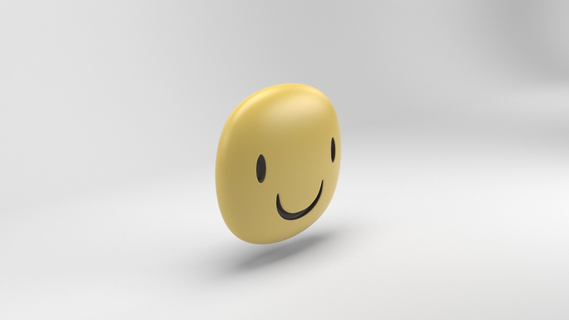 Facebook smiling sticker 3D model - TurboSquid 1293013