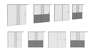 Shower Glass Sliding Door