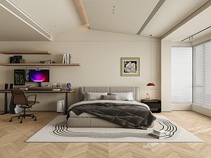 Modern bedroom 3D model