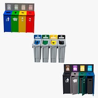 Sort Recycling Bins Collection