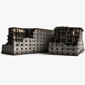 3D ruined building