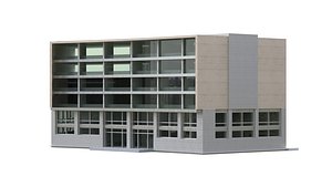 office building set 3D model