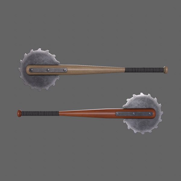 PBR Baseball Bat Weapon V2 3D model