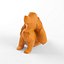 Ensemble 3D d'animaux Low Seal Low Dog avec des chiens en forme de chat et d'écureuil Modèle Lowpoly Low-poly