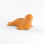 Ensemble 3D d'animaux Low Seal Low Dog avec des chiens en forme de chat et d'écureuil Modèle Lowpoly Low-poly