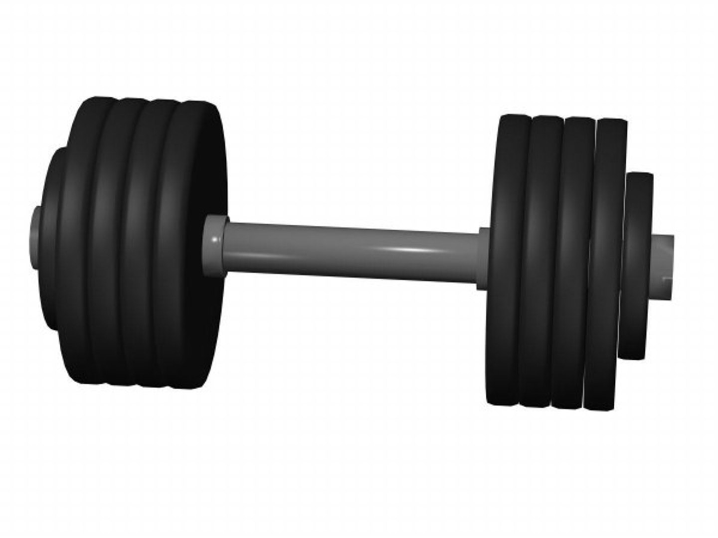 dumbells gym 3d lwo