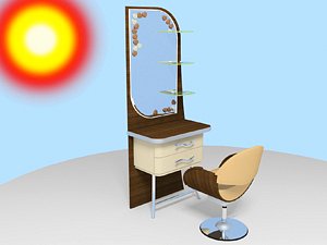 hair dressing salon 3d model