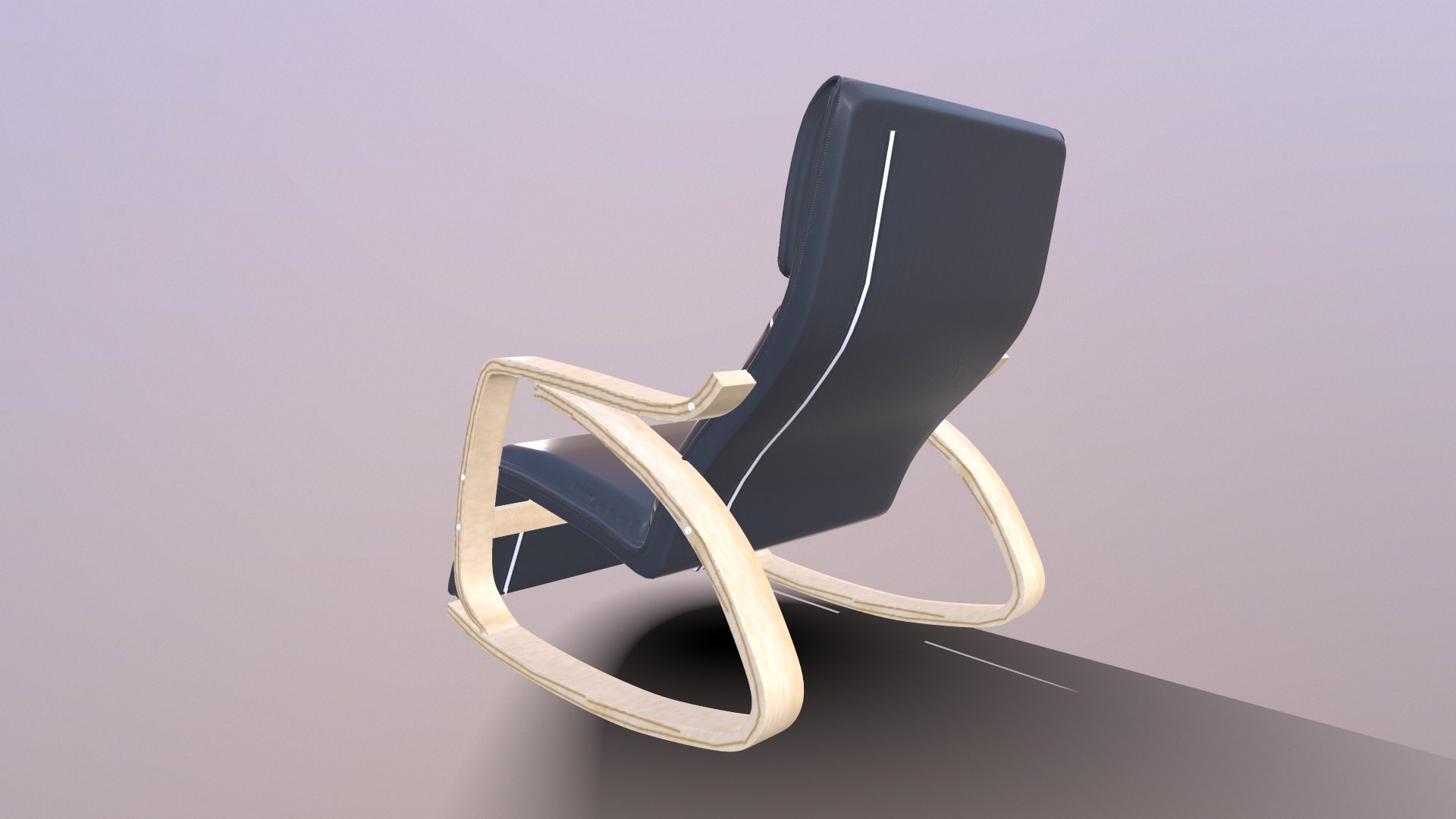 3D Rocking Chair Model - TurboSquid 2237917